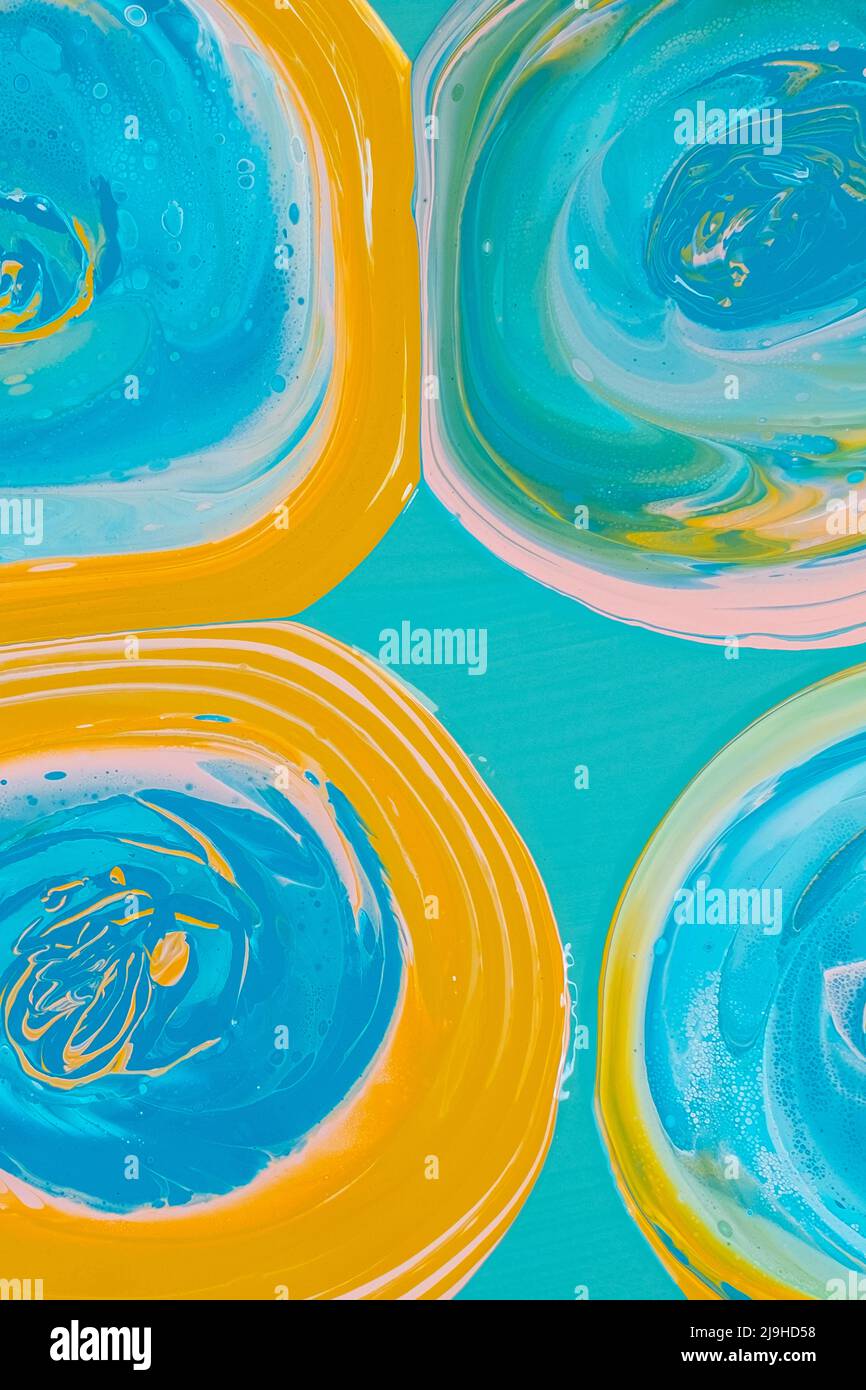Fliud Art Abstract Trendy colorful background, fashion wall paper. Alcohol  ink. Epoxy resin.Marbleized effect.Liquid acrylic paint Stock Photo - Alamy