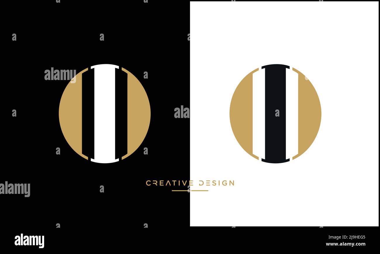 Alphabet Letters OI or IO Icon Logo Stock Vector Image & Art Alamy