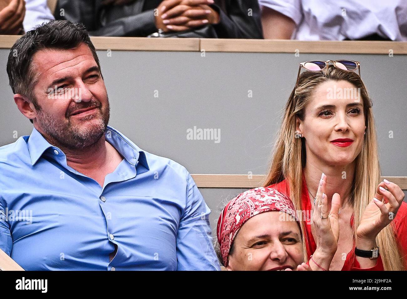 May 23, 2022, Paris, France: Arnaud DUCRET with his wife Claire