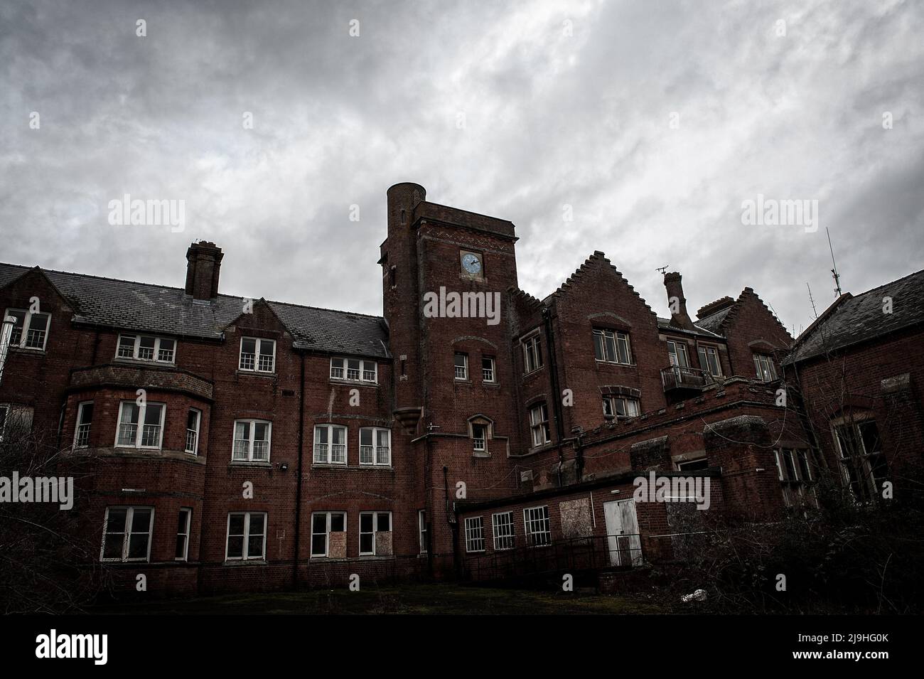 Documentary of Fairmile Asylum, Wallingford 2011, before building work began. Stock Photo