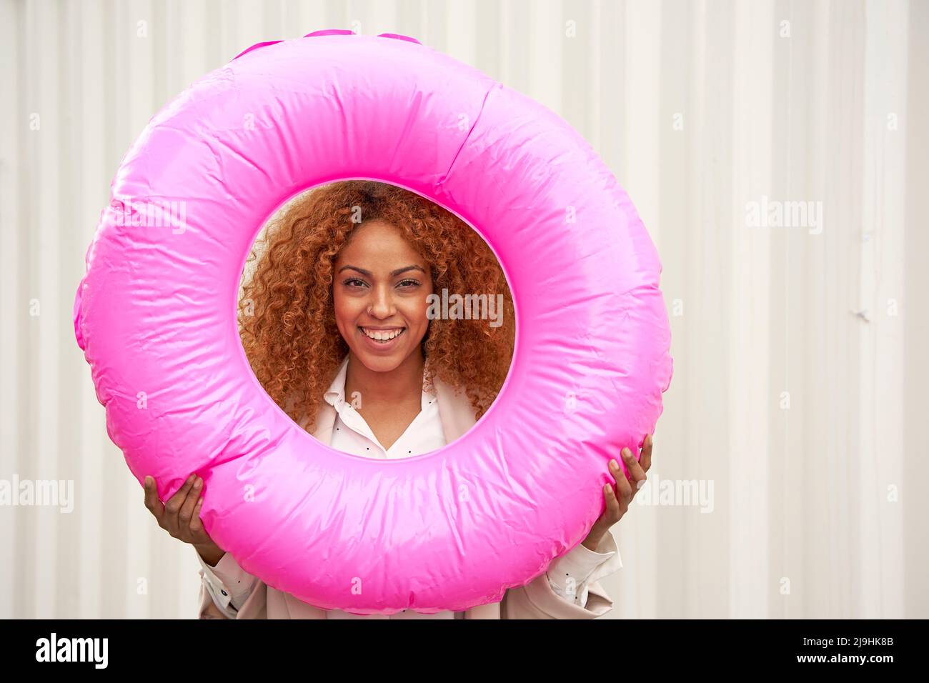 Pink inflatable hi-res stock photography and images - Alamy