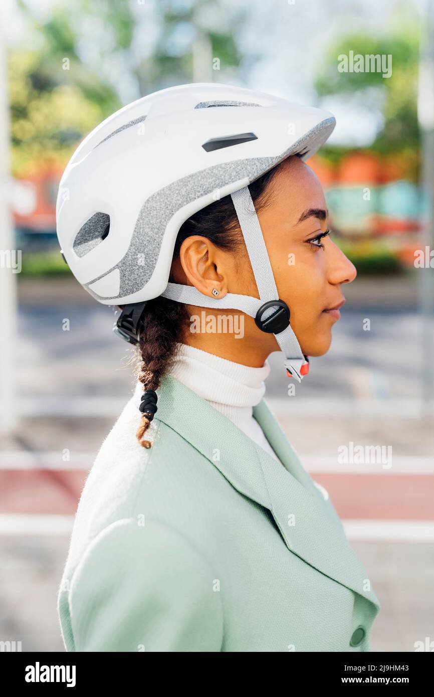 Cycling wearing a helmet hi-res stock photography and images - Alamy