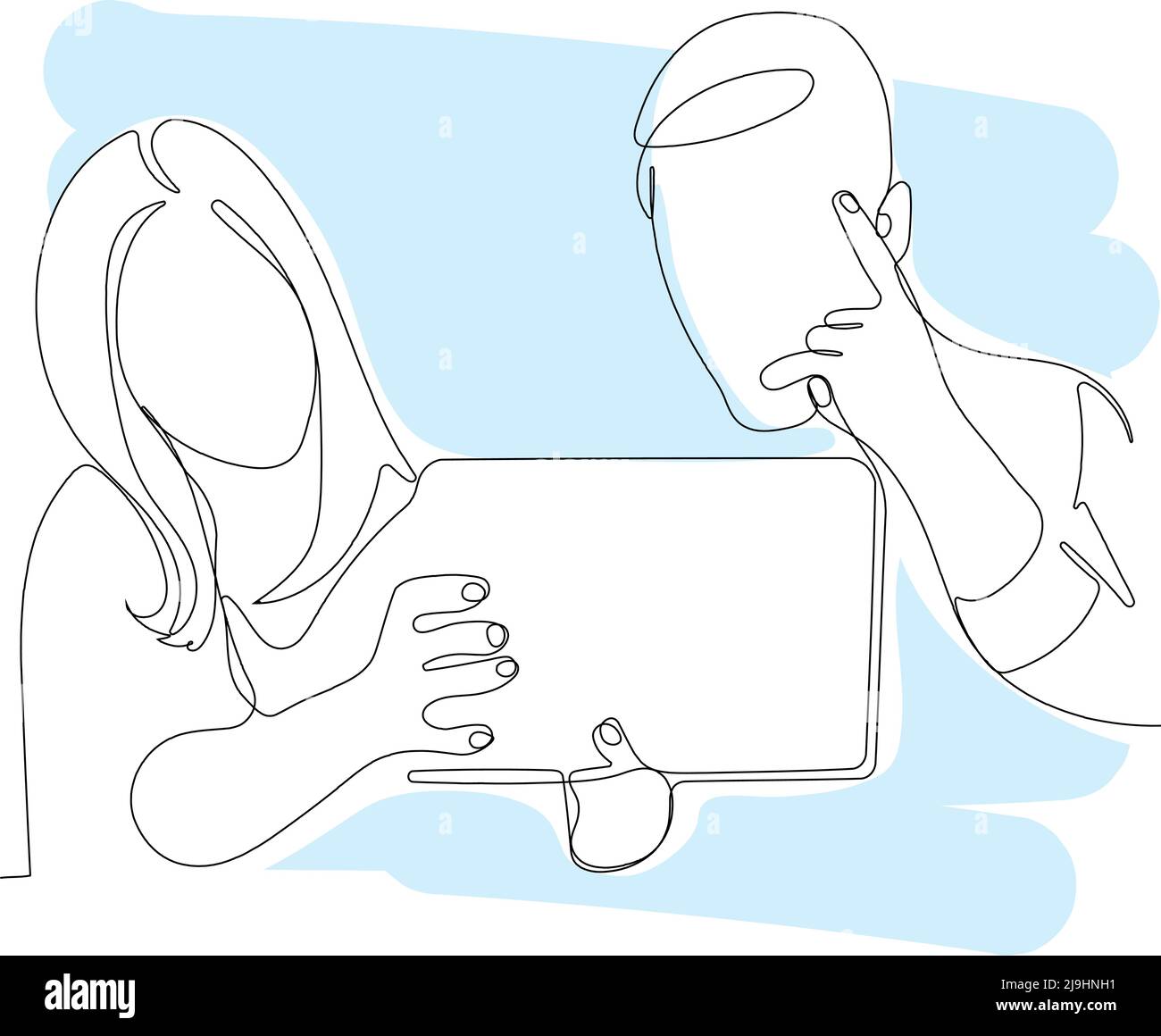 Asking for collaboration Stock Vector Images - Alamy