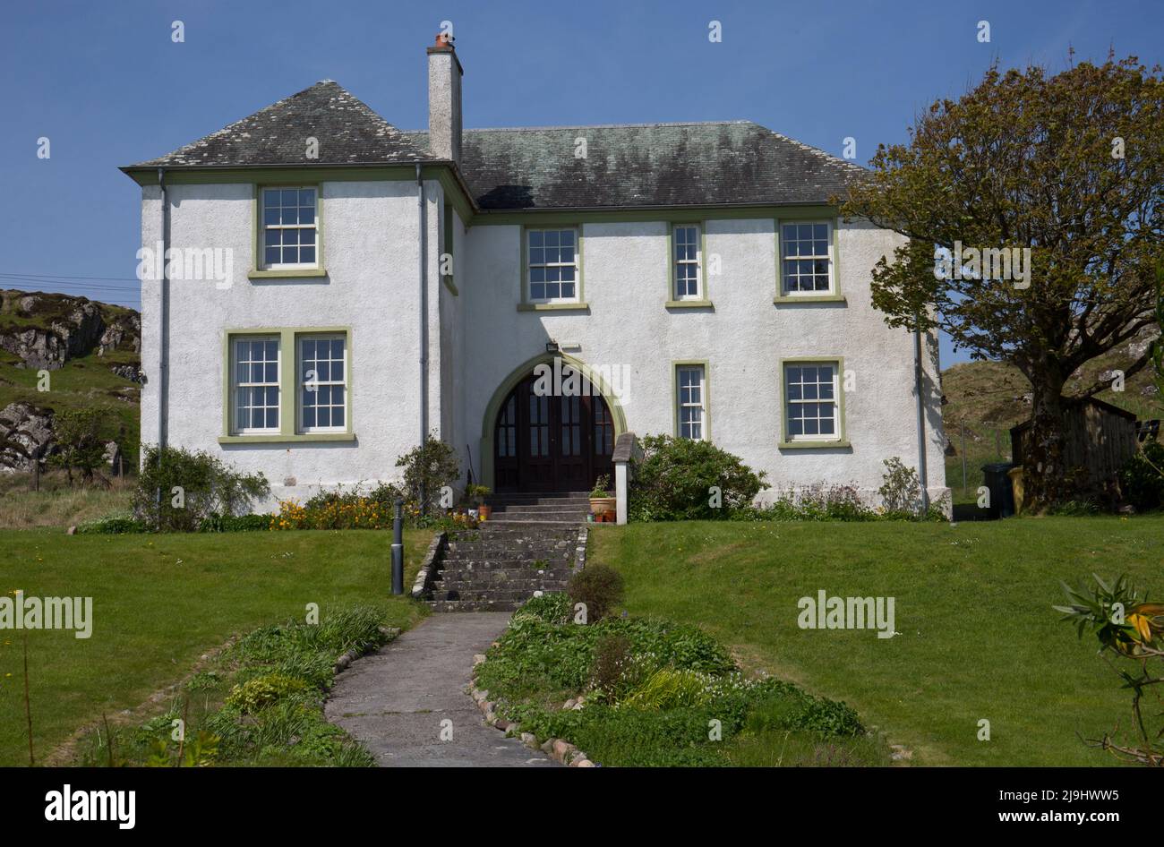 The Reverand Georg MacLeod's House, Iona, Scotland Stock Photo