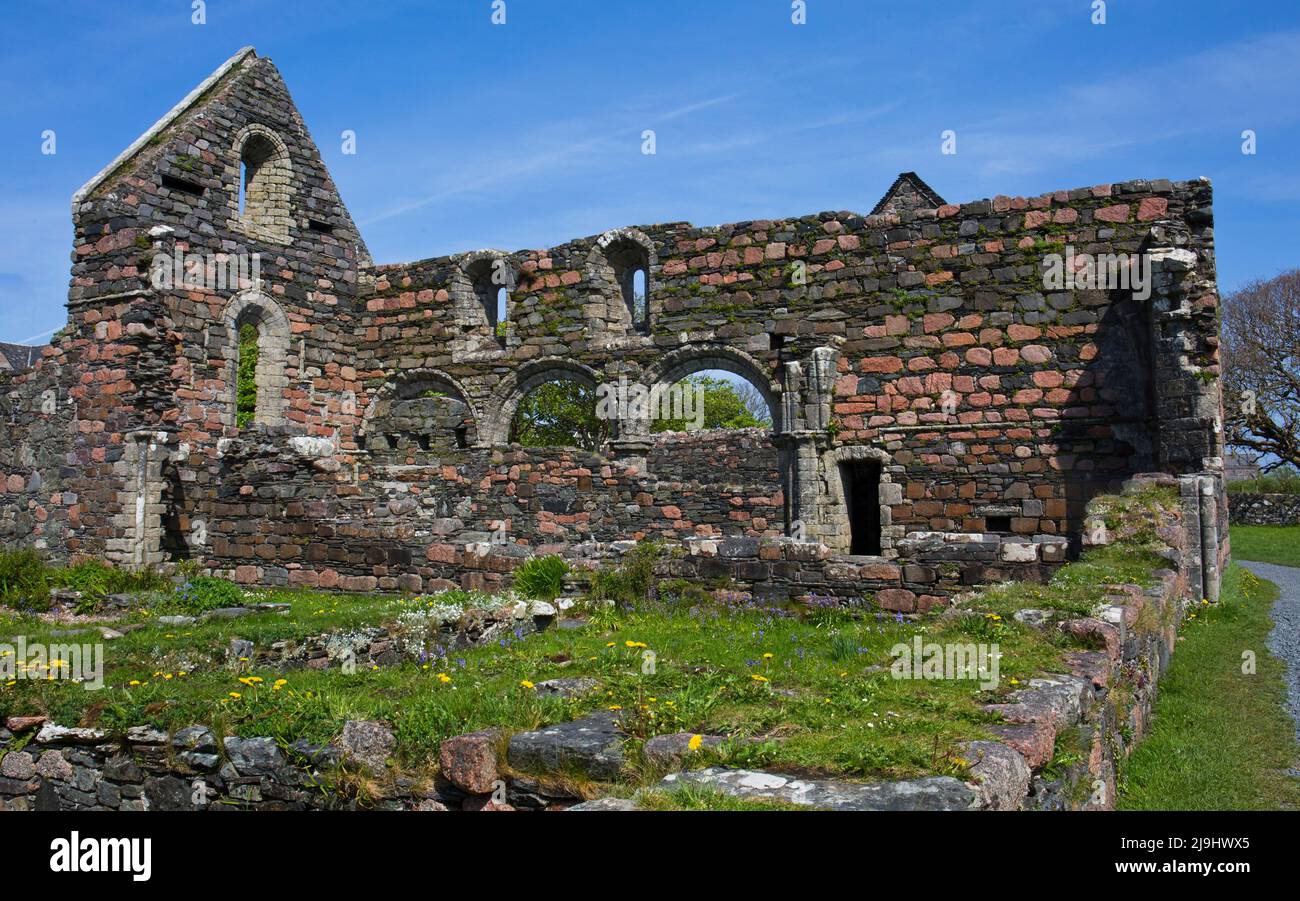 The Nunnery, Iona , Argyll, Scotland Stock Photo