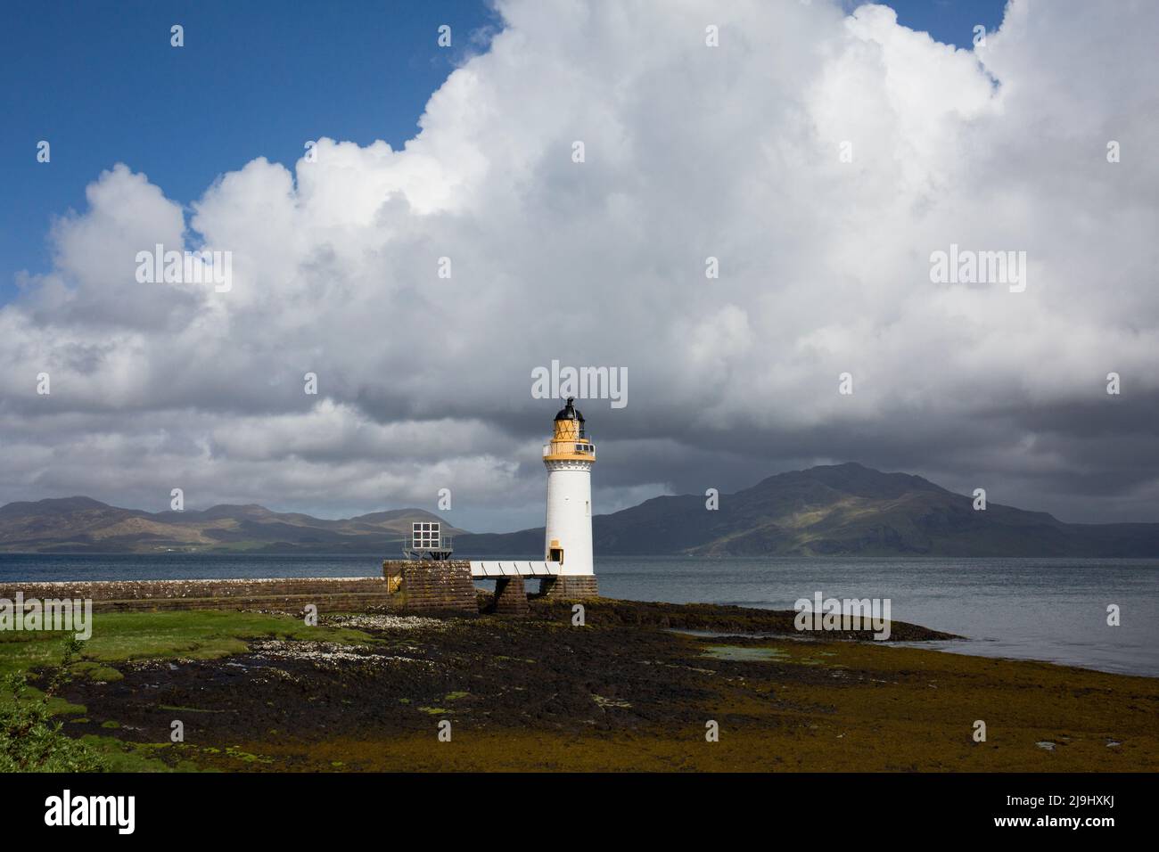Rubha Nan Gall Lighthouse, Tobermory, Isle of Mull, Scotland Stock Photo
