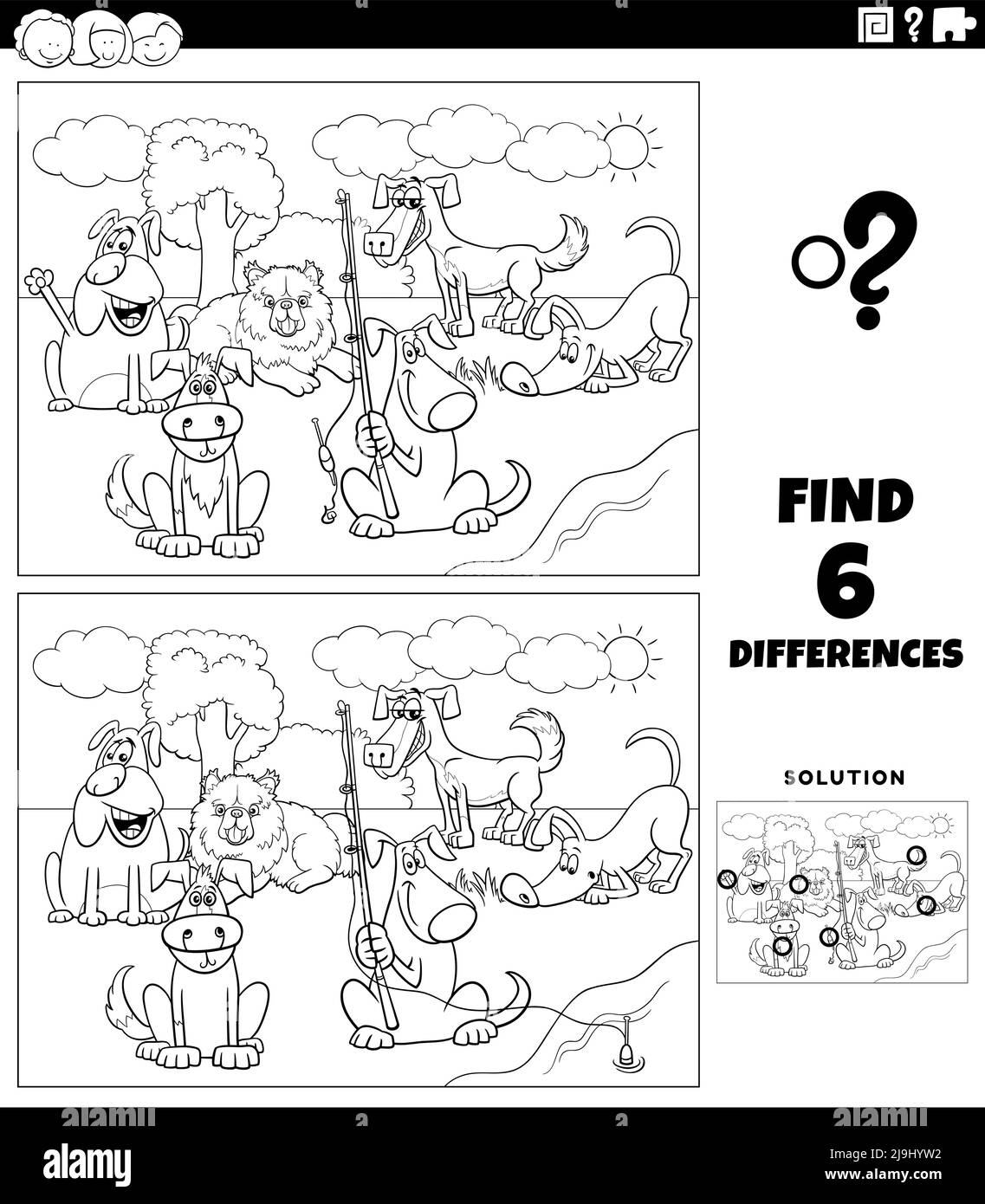 Boo the dog Stock Vector Images