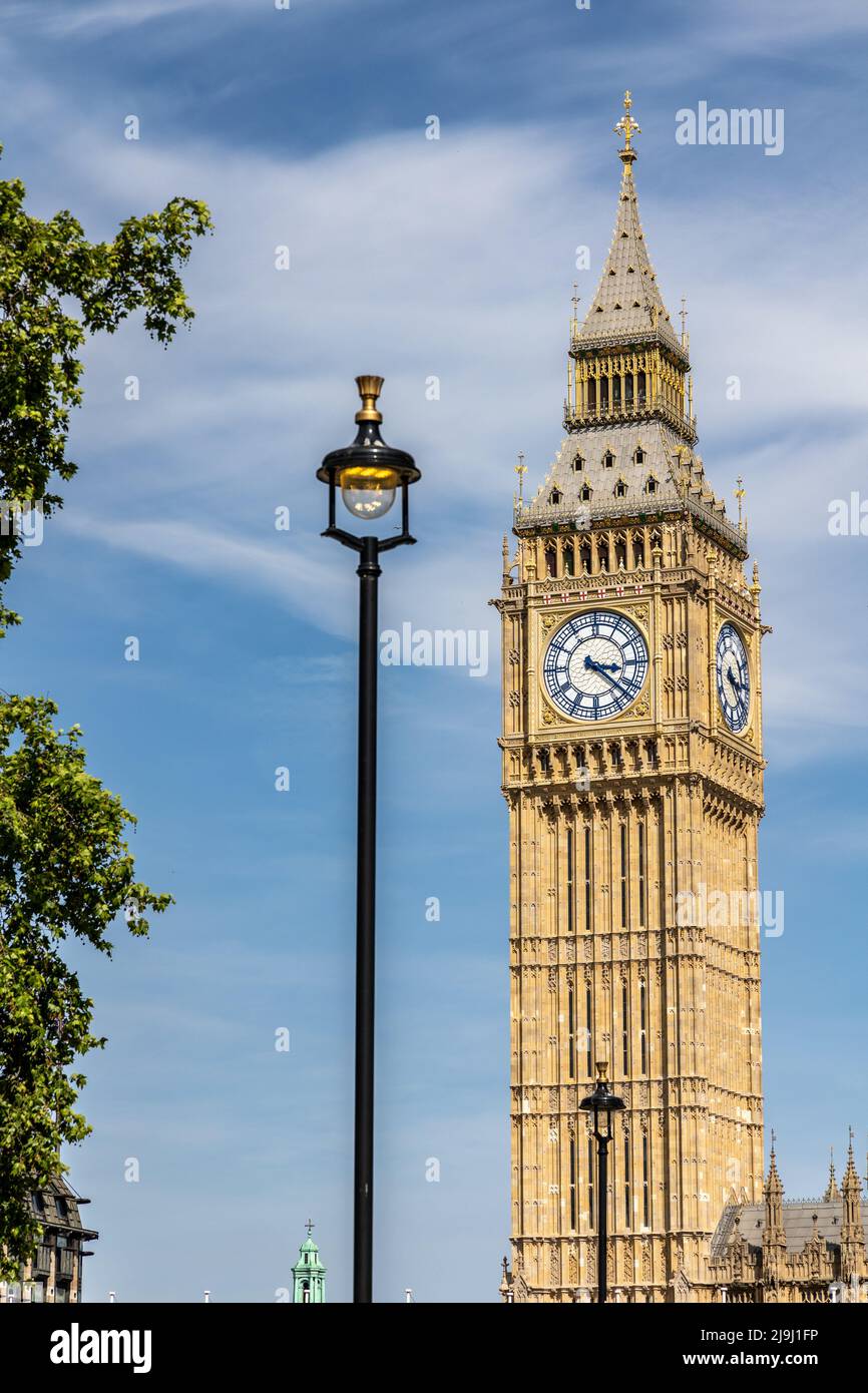 Big Ben Clock Tower in London, Great Britain Stock Photo