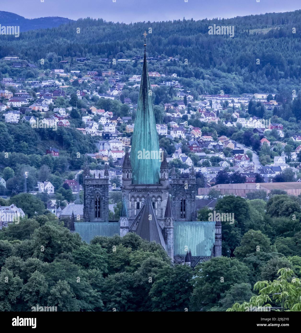 Nidaros Cathedral, Tondheim Norway Stock Photo