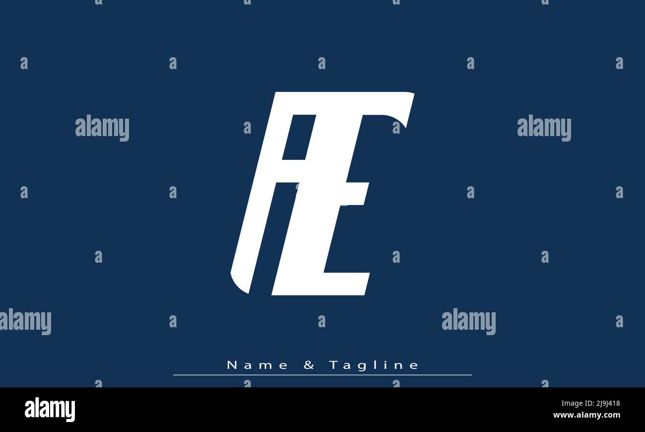 Alphabet letters Initials Monogram logo AE , EA Stock Vector