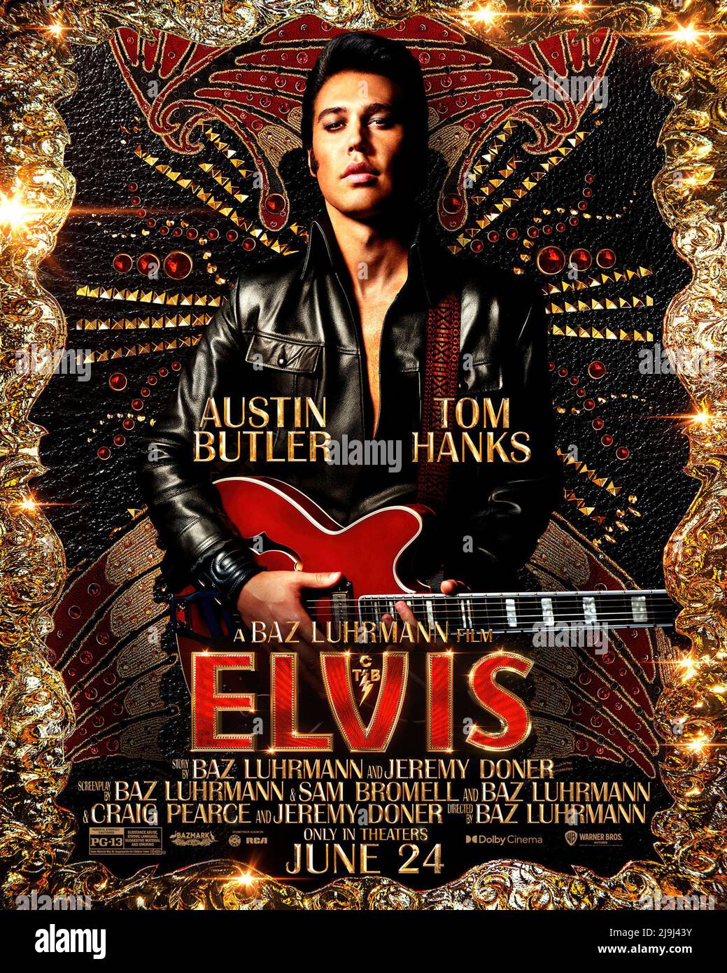 ELVIS, US poster, Austin Butler as Elvis Presley, 2022. © Warner Bros ...