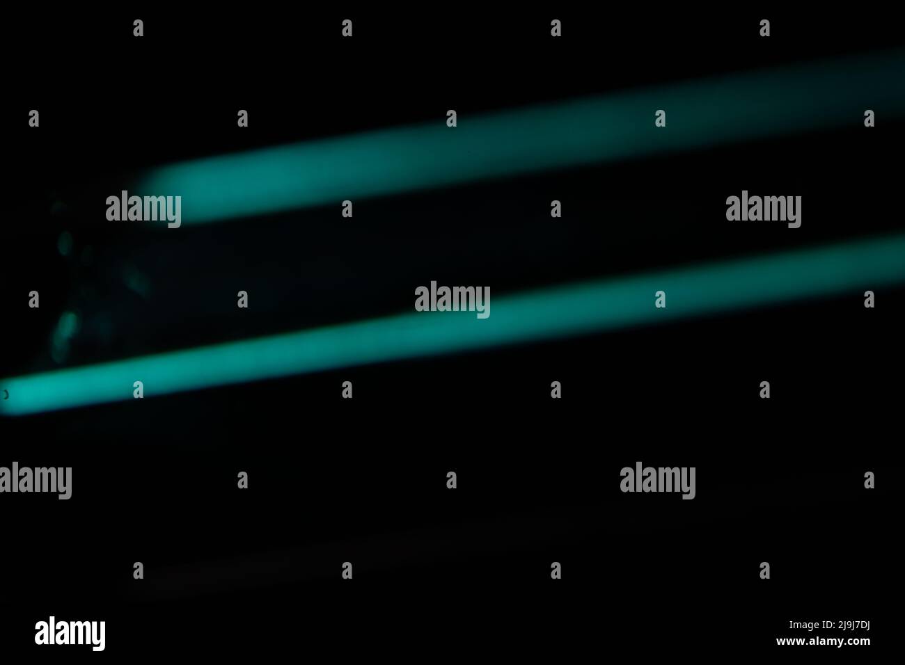 Blue light flare prism rainbow flares overlay effect on black ...