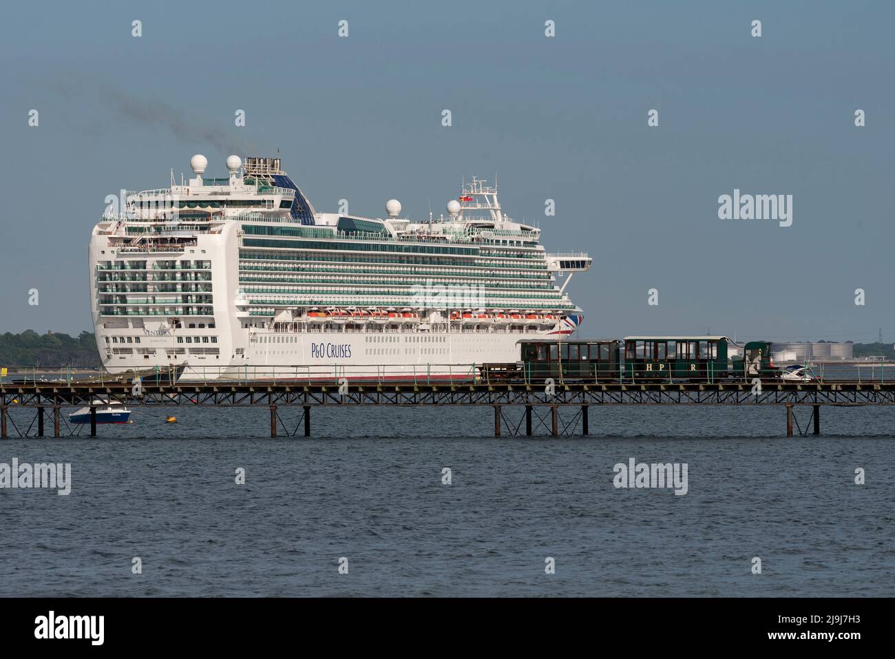 Pier Train Southampton, England, UK. 2022. World's oldest pier train which ...