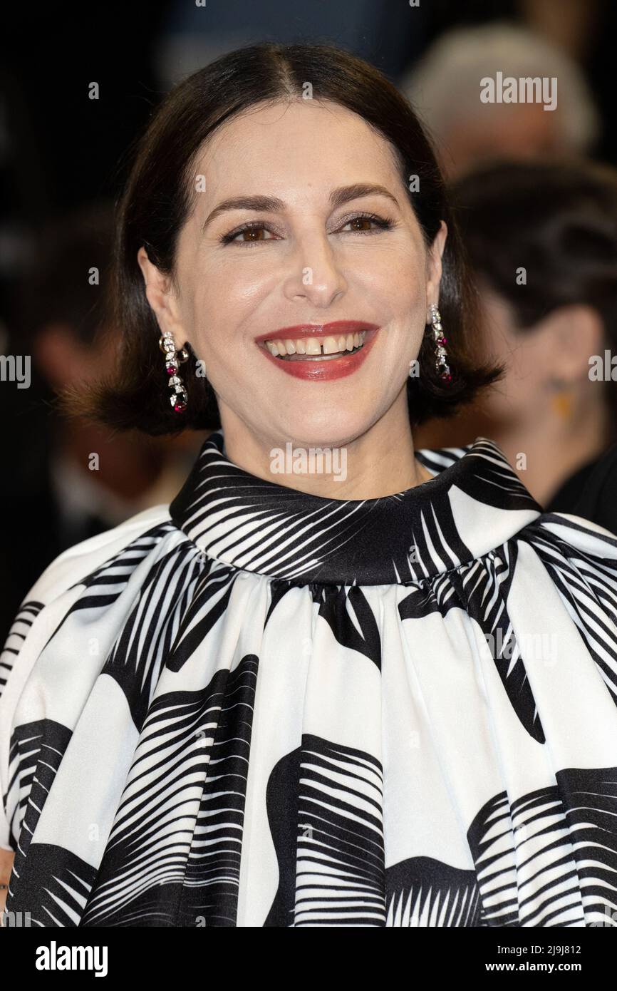 Amira Casar attends the screening of Crimes of the Future during the