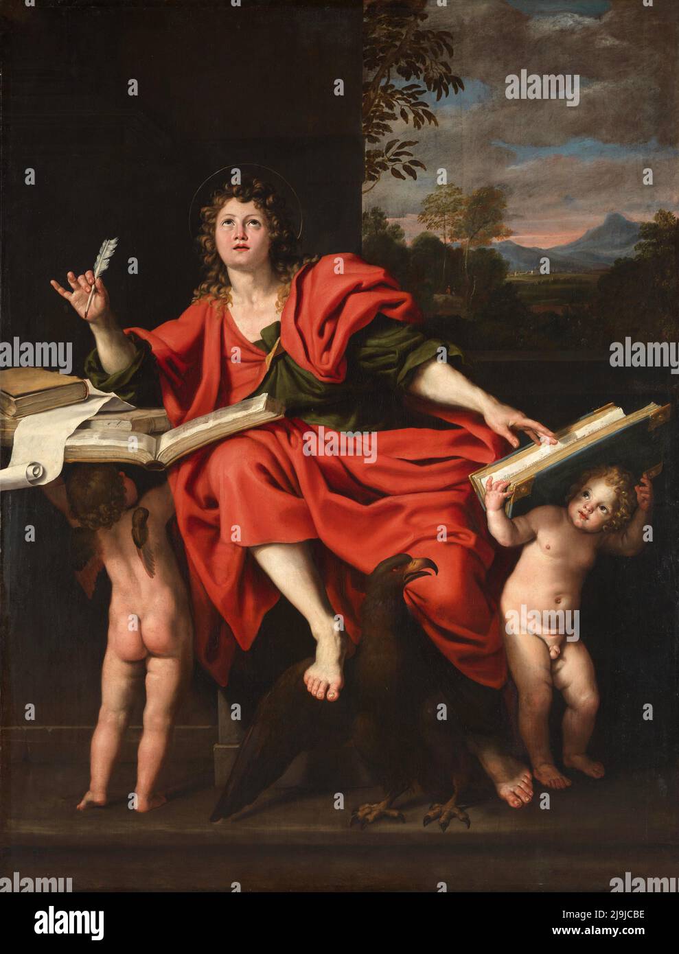 St John the Evangelist by Domenichino (Domenico Zampieri) Stock Photo