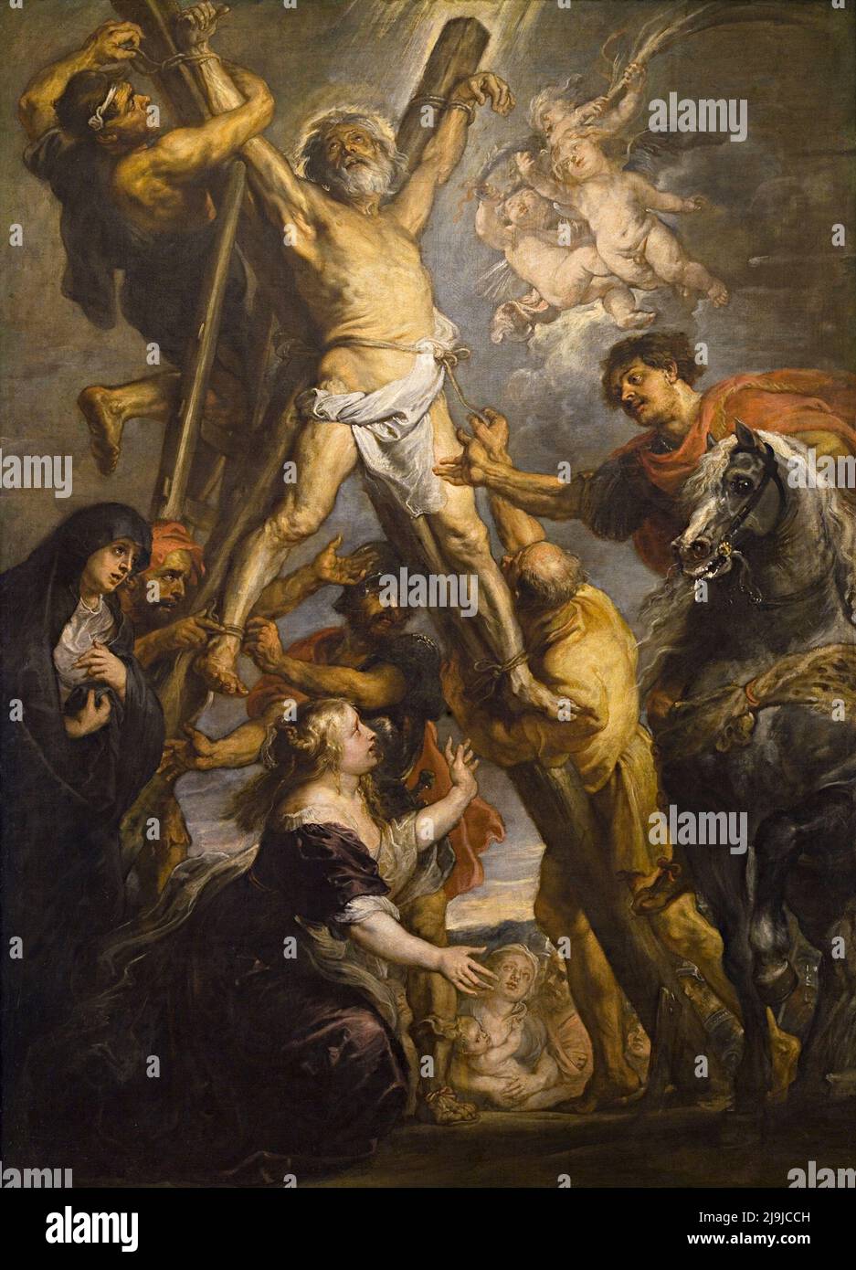 The execution of Saint Andrew by Peter Paul Rubens Stock Photo