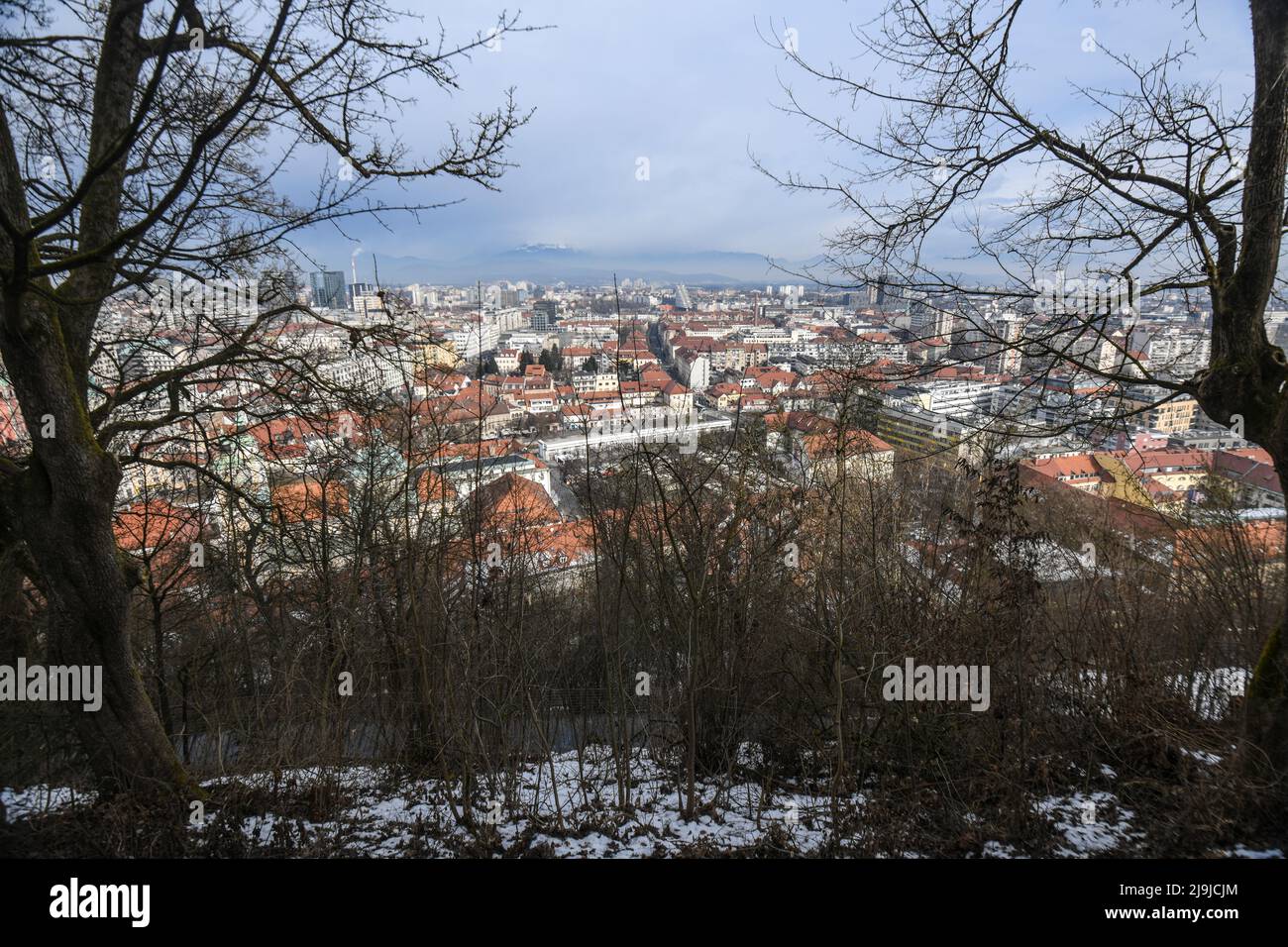 Ljubljana castle panoramic view hi-res stock photography and images - Alamy