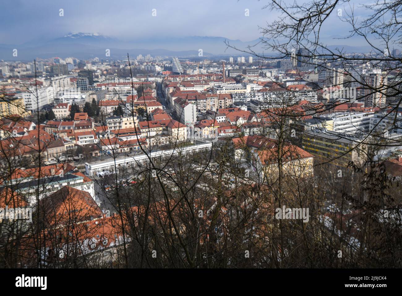 Ljubljana castle panoramic view hi-res stock photography and images - Alamy