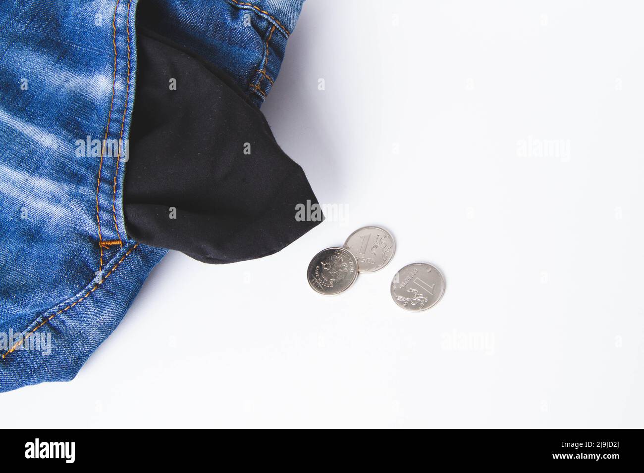 Poverty and poverty. The person has no money. The last pocket money