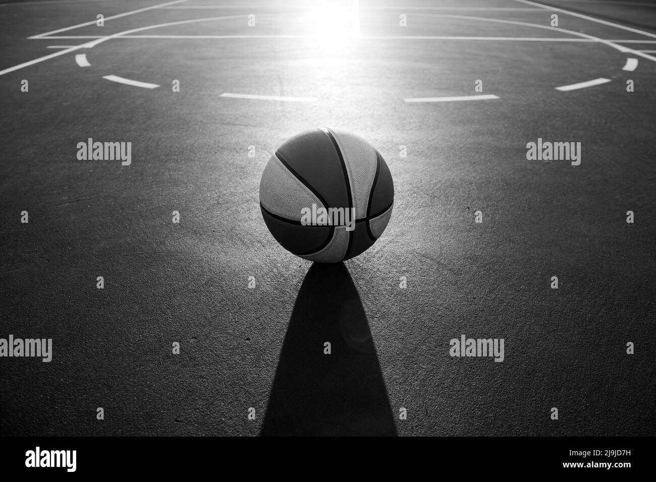 Basketball as a sports and fitness symbol of a team leisure activity