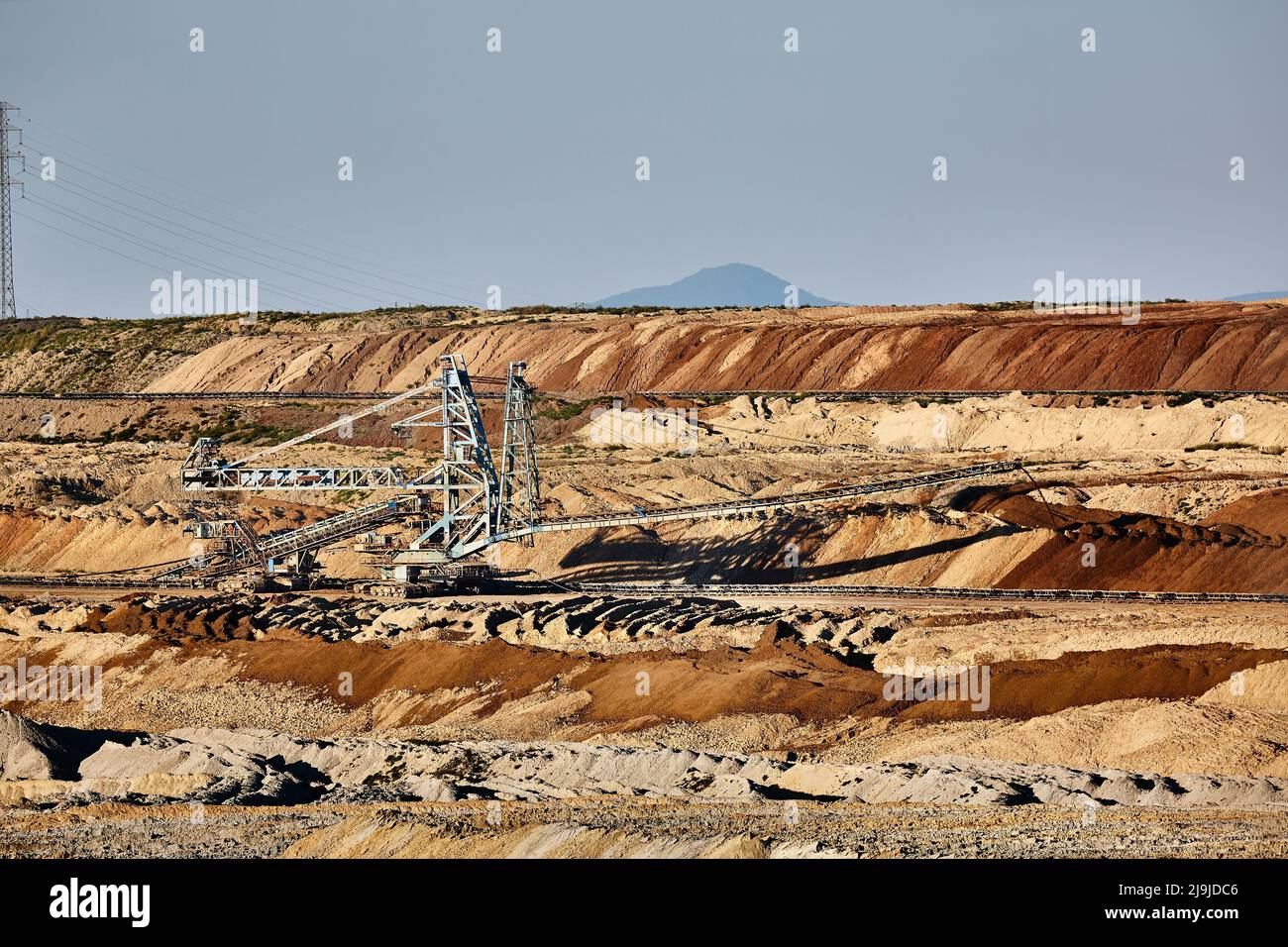 Coal Mine Excavation Stock Photo
