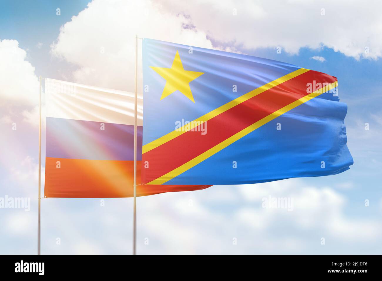 Dr congo russia flag hi-res stock photography and images - Alamy