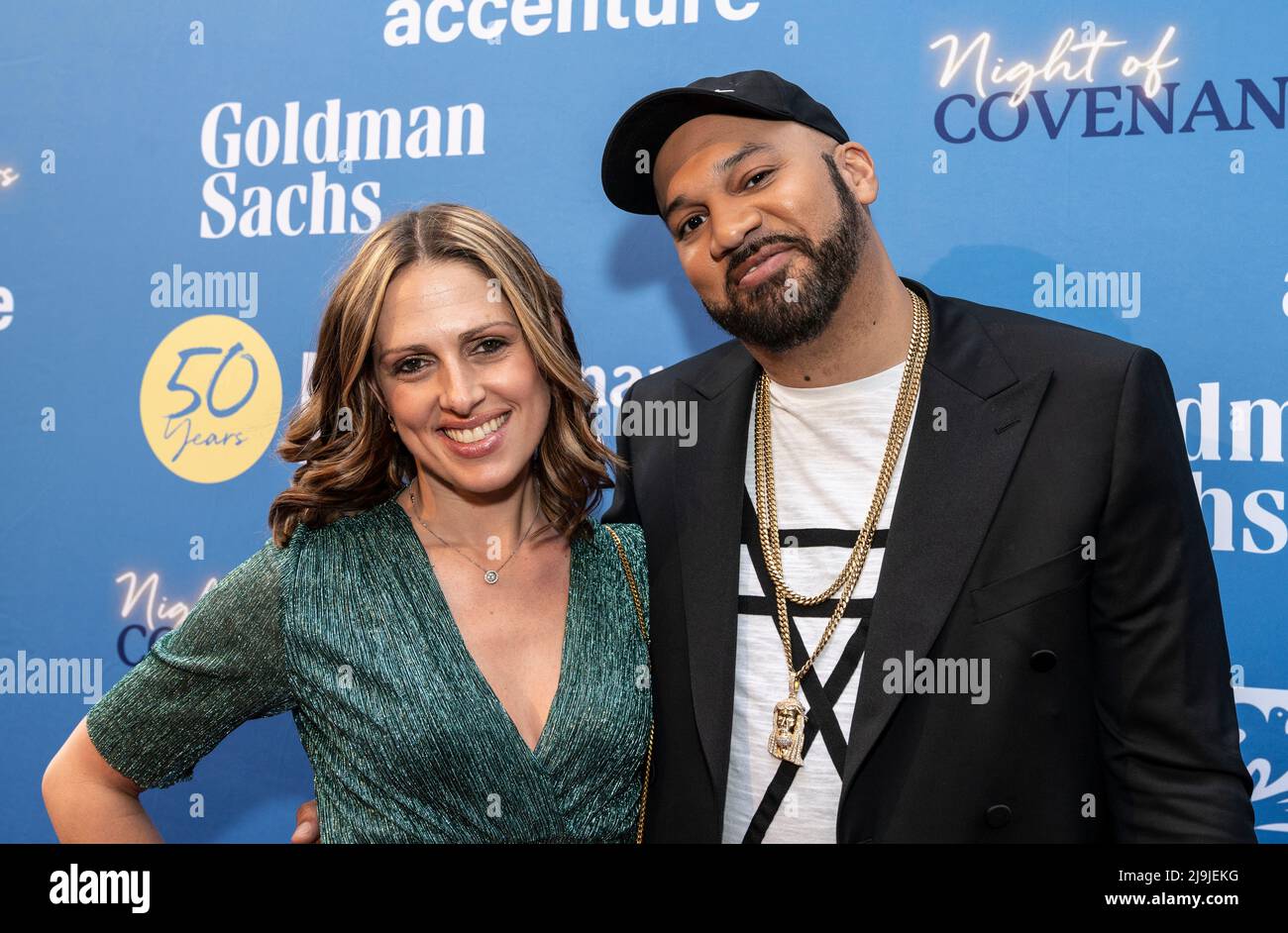 New York, NY May 23, 2022 Heather Martinez and Joel Armogasto