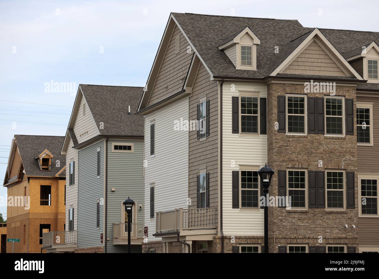 Houses are seen in Livingston Square, a construction of the PulteGroup