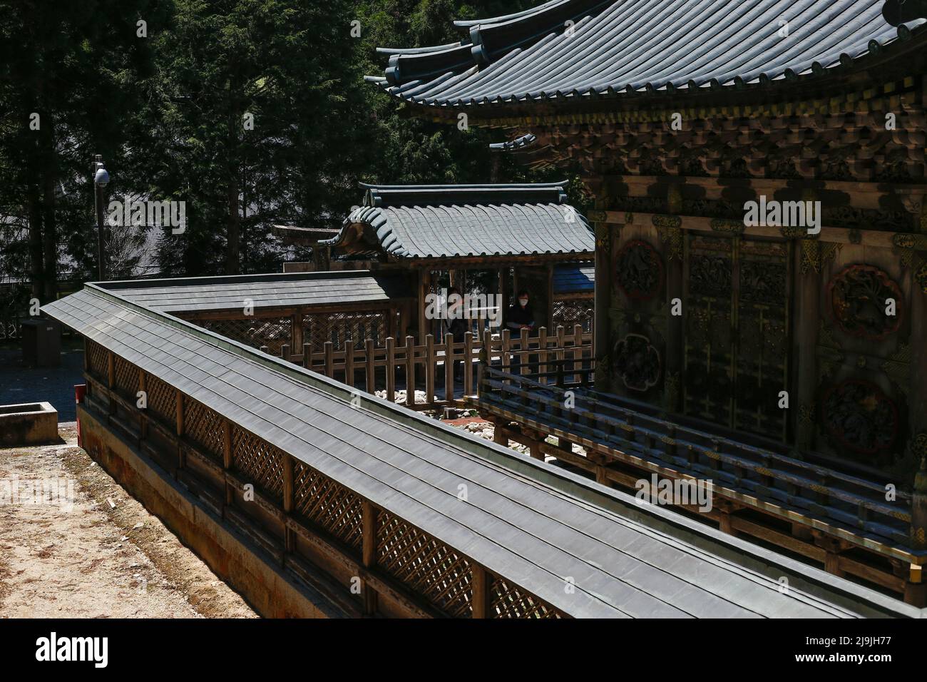 Koyasan, Koya, Ito District, Wakayama, Japan, 2022/03/05 , Tokugawa Clan Mausoleum. From grandfather to son. Set apart from the other religious sites Stock Photo