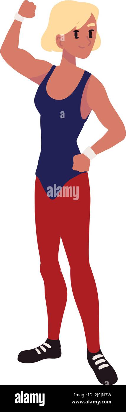 athletic sport woman Stock Vector Image & Art - Alamy