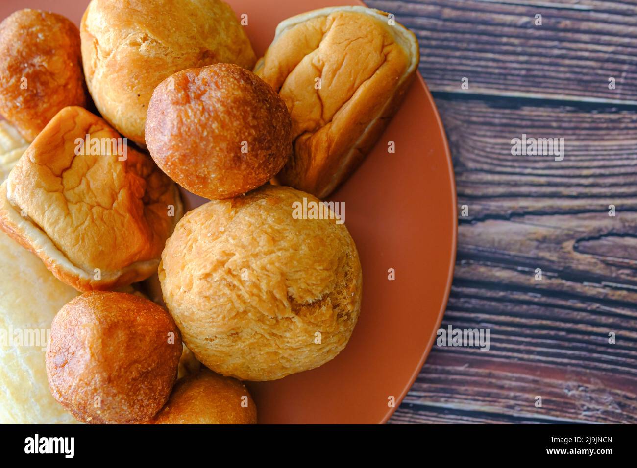 Nigerian Snacks Meat Pie, Puff Puff , buns and Egg roll Stock Photo Alamy
