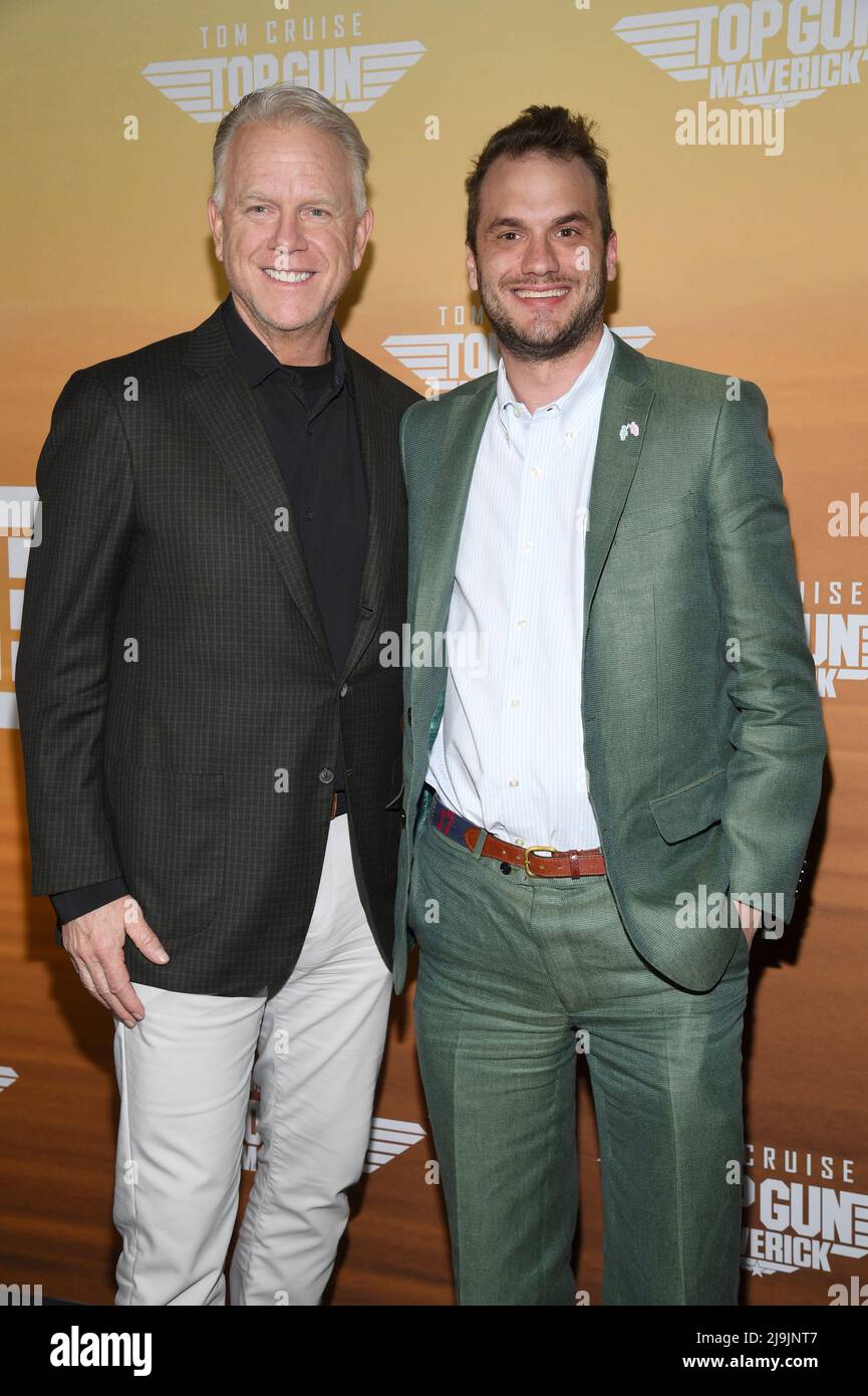 New York, NY, May 23, 2022. (LR) Boomer Esiason and Gunnar Esiason