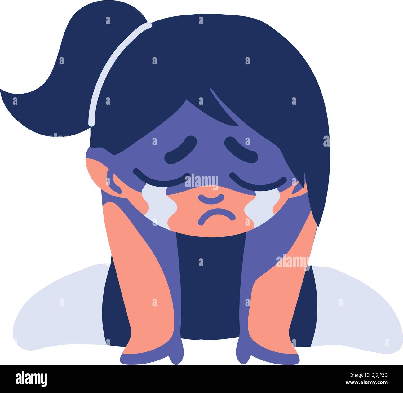 crying girl victim child abuse Stock Vector Image & Art - Alamy