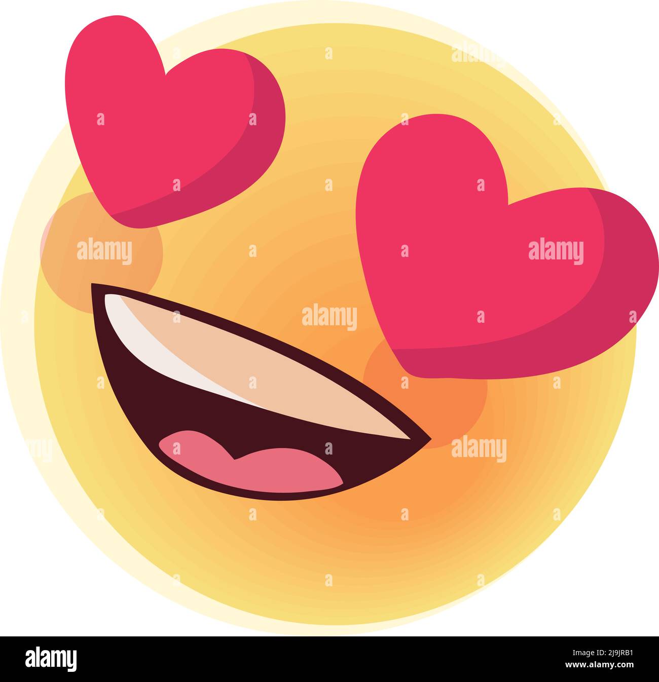 emoji in love Stock Vector Image \u0026 Art - Alamy, image size:1300x1346