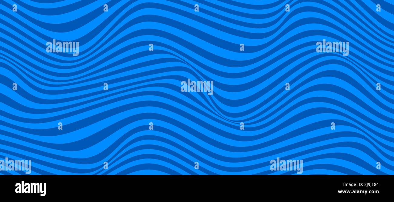 Distorted 3D Lnes background. Abstract  Lines Background. Vector Optical Ilusion Stock Vector
