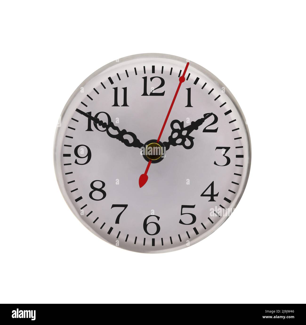 Office clock isolated on white. Clipping Path included Stock Photo Alamy