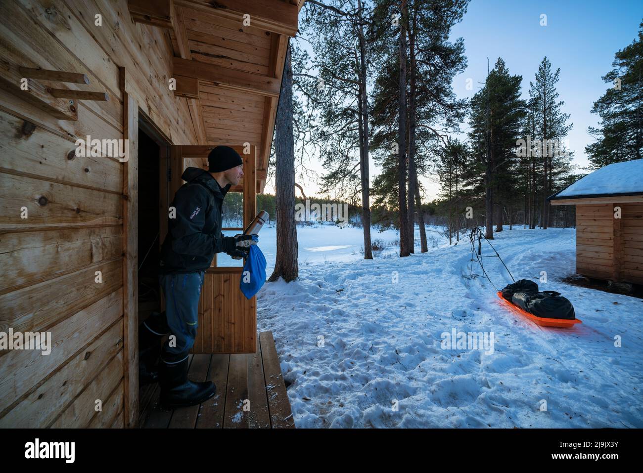 Lemmenjoki National Park, Inari, Lapland, Finland Stock Photo