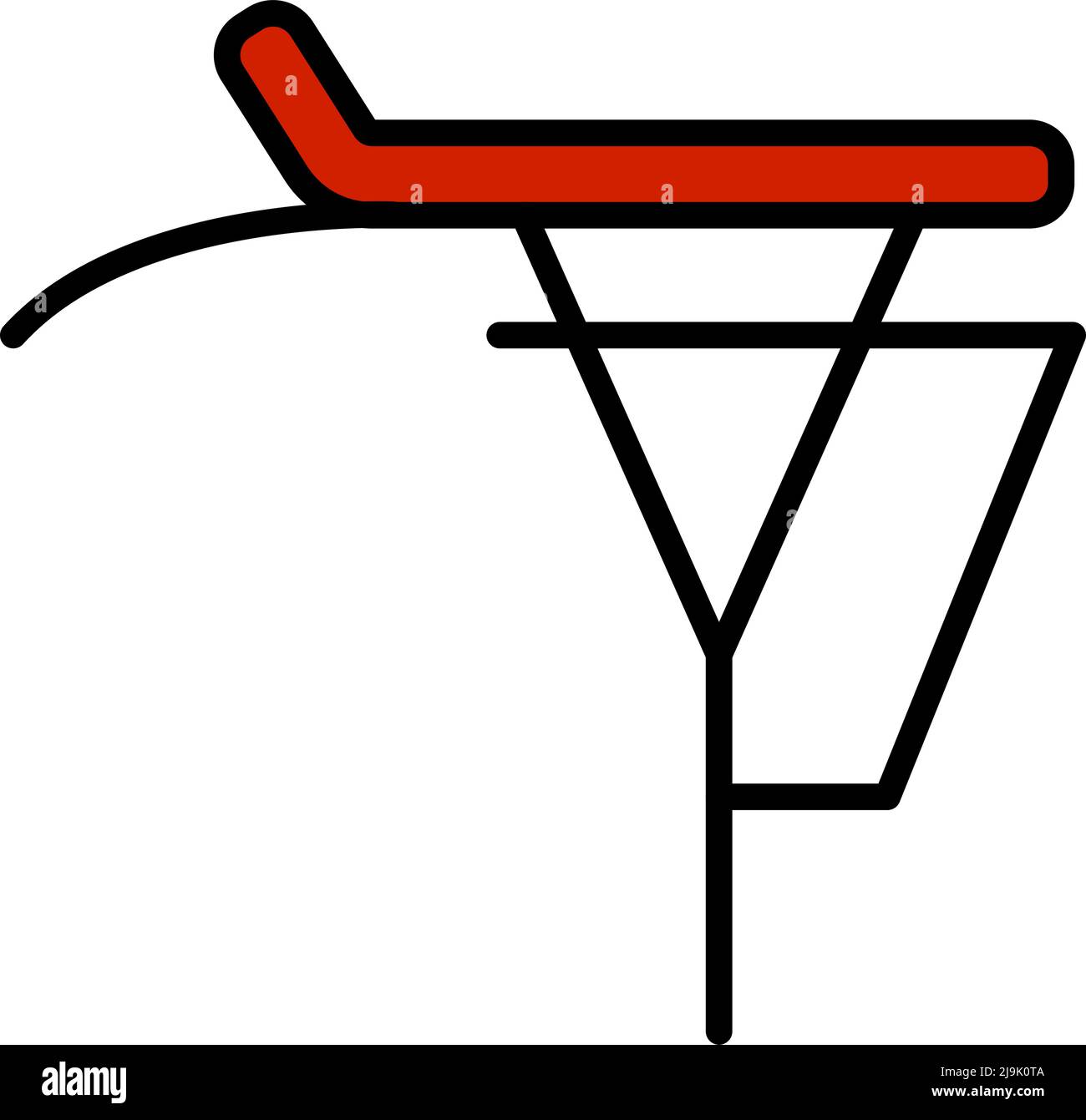 Bike Luggage Carrier Icon. Editable Bold Outline With Color Fill Design. Vector Illustration