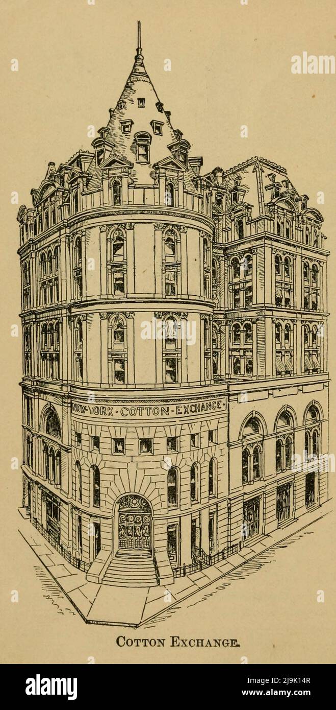 Cotton Exchange 1889 From the guidebook ' Illustrated New York city and