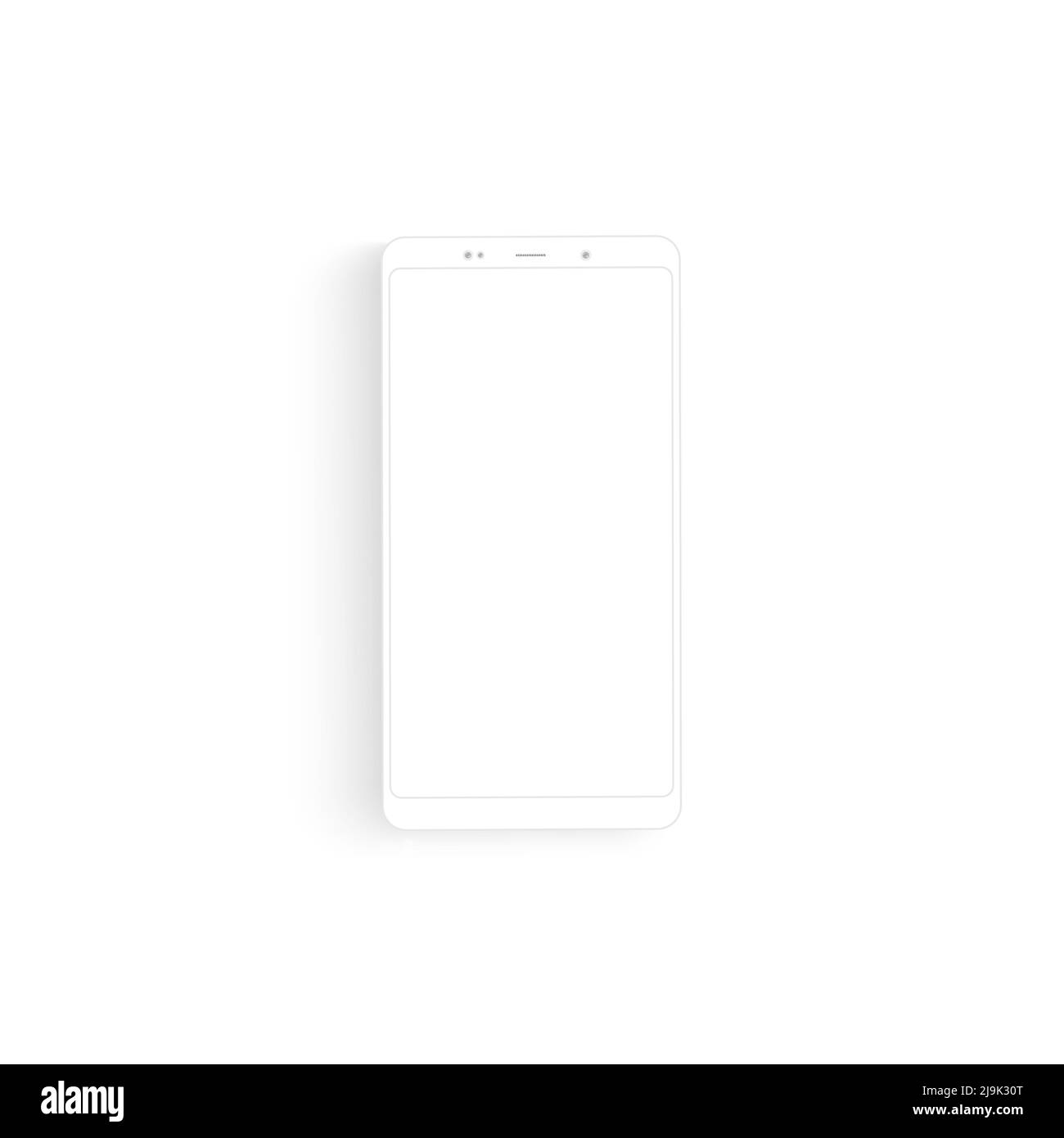 Outline drawing smartphone. Elegant thin line style design Stock Vector