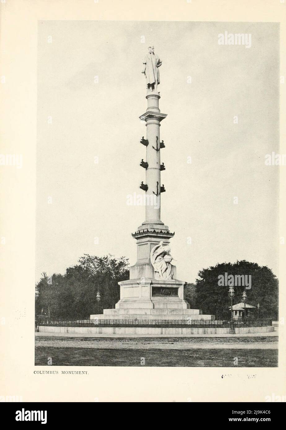 Columbus Monument 1911 from the book ' New York illustrated ' Publication date 1911 Publisher New York : Success Postal Card Co. Stock Photo