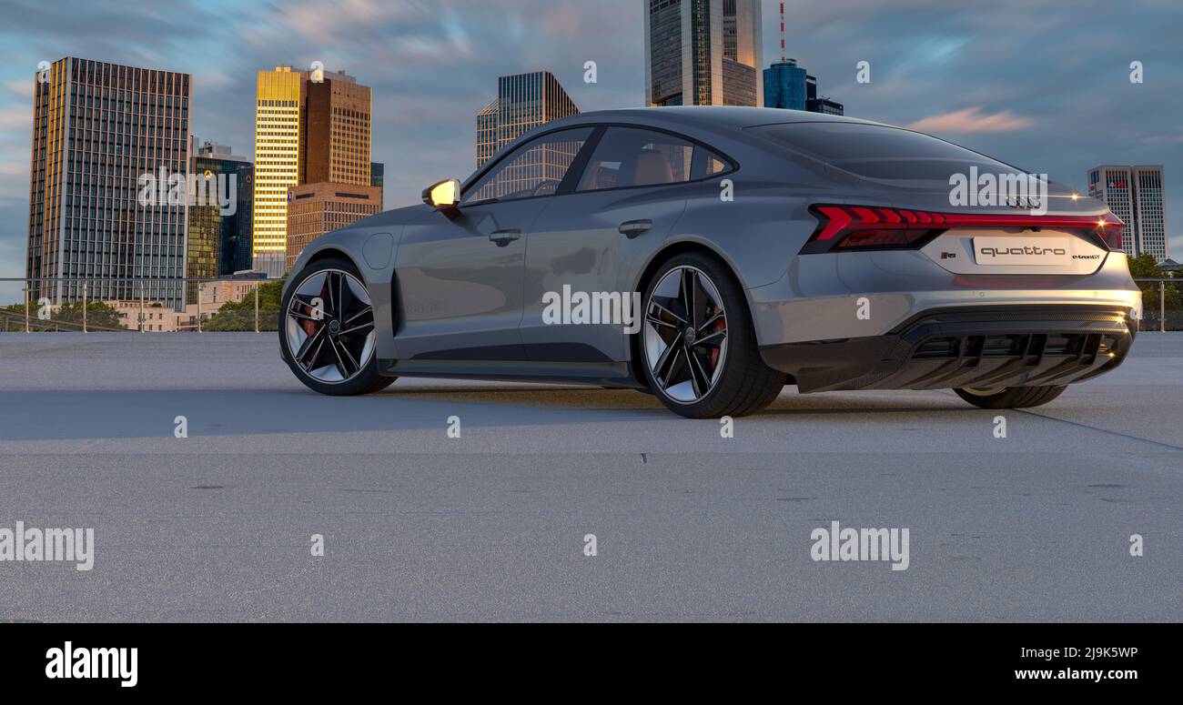 Audi e tron gt electric vehicle hires stock photography and images Alamy