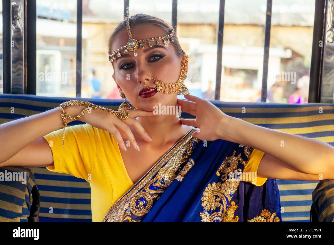 Makeup face south india hi-res stock photography and images - Alamy