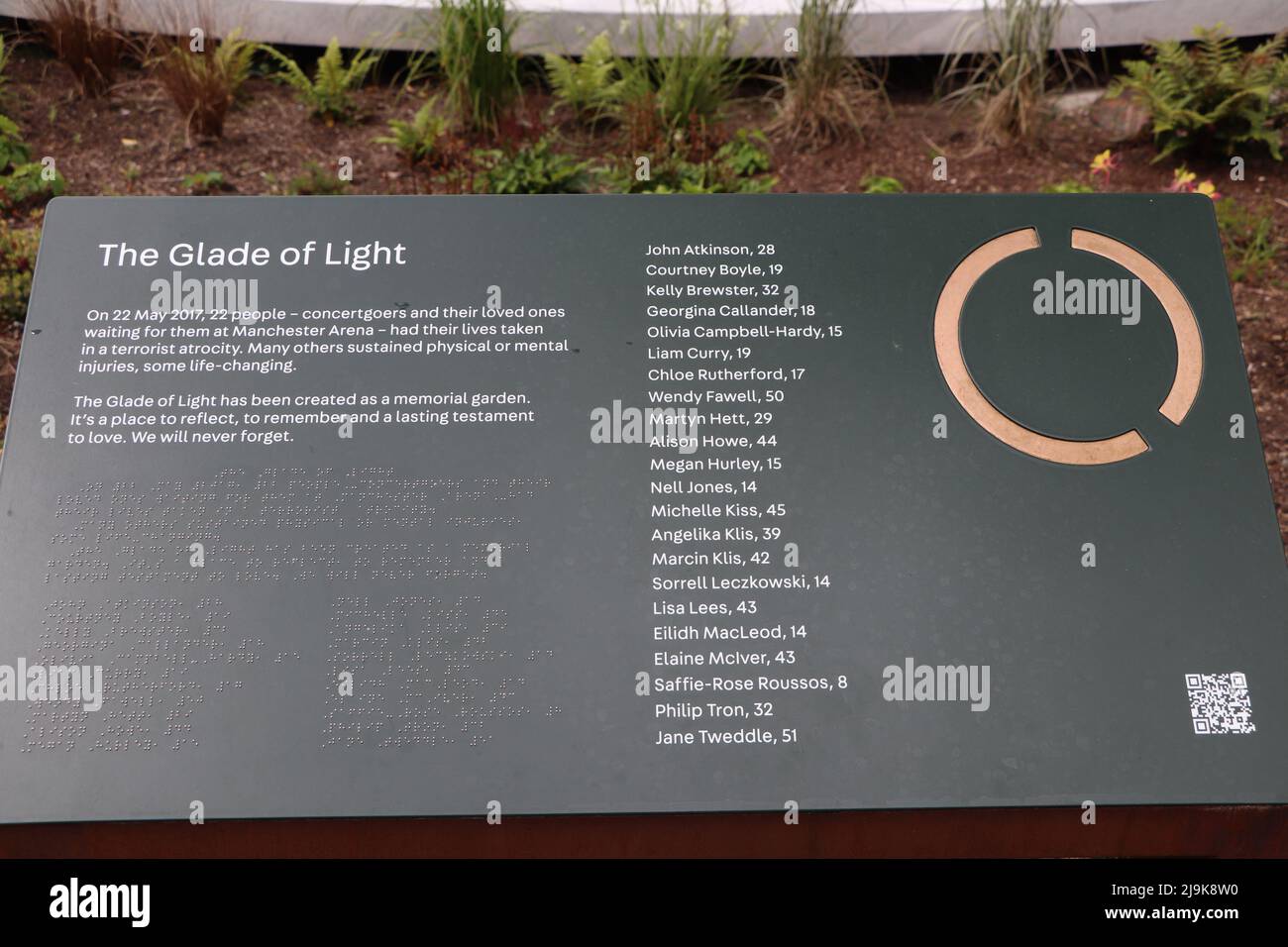 Glade of Light Manchester Stock Photo Alamy