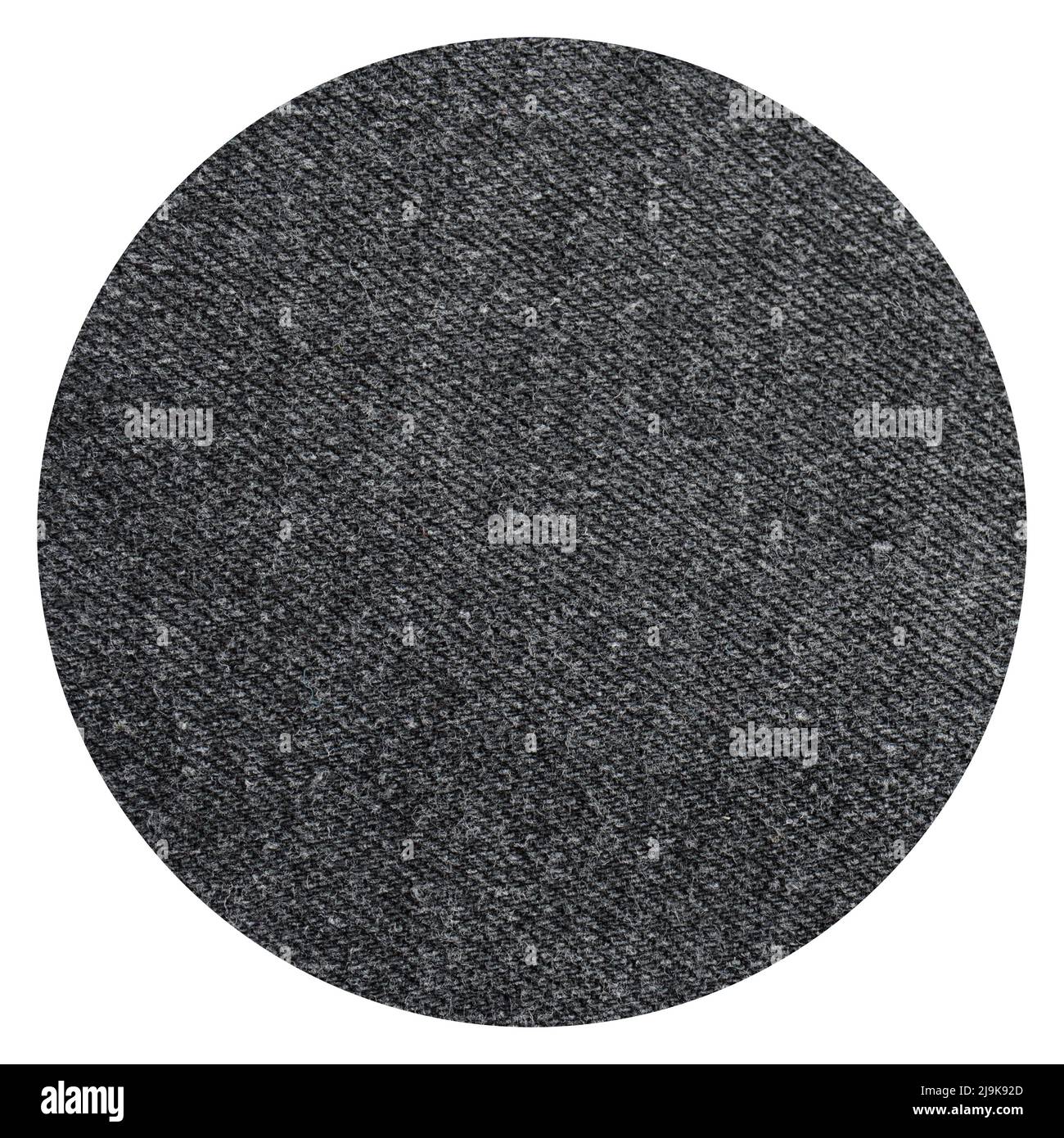 Seamless round black denim cotton jeans fabric texture background and ...