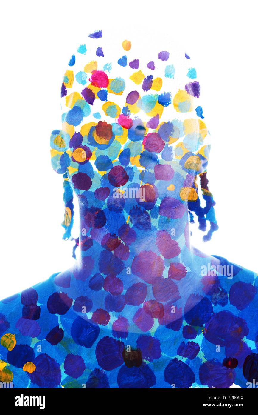 Paintography. A portrait of a young artist Stock Photo Alamy