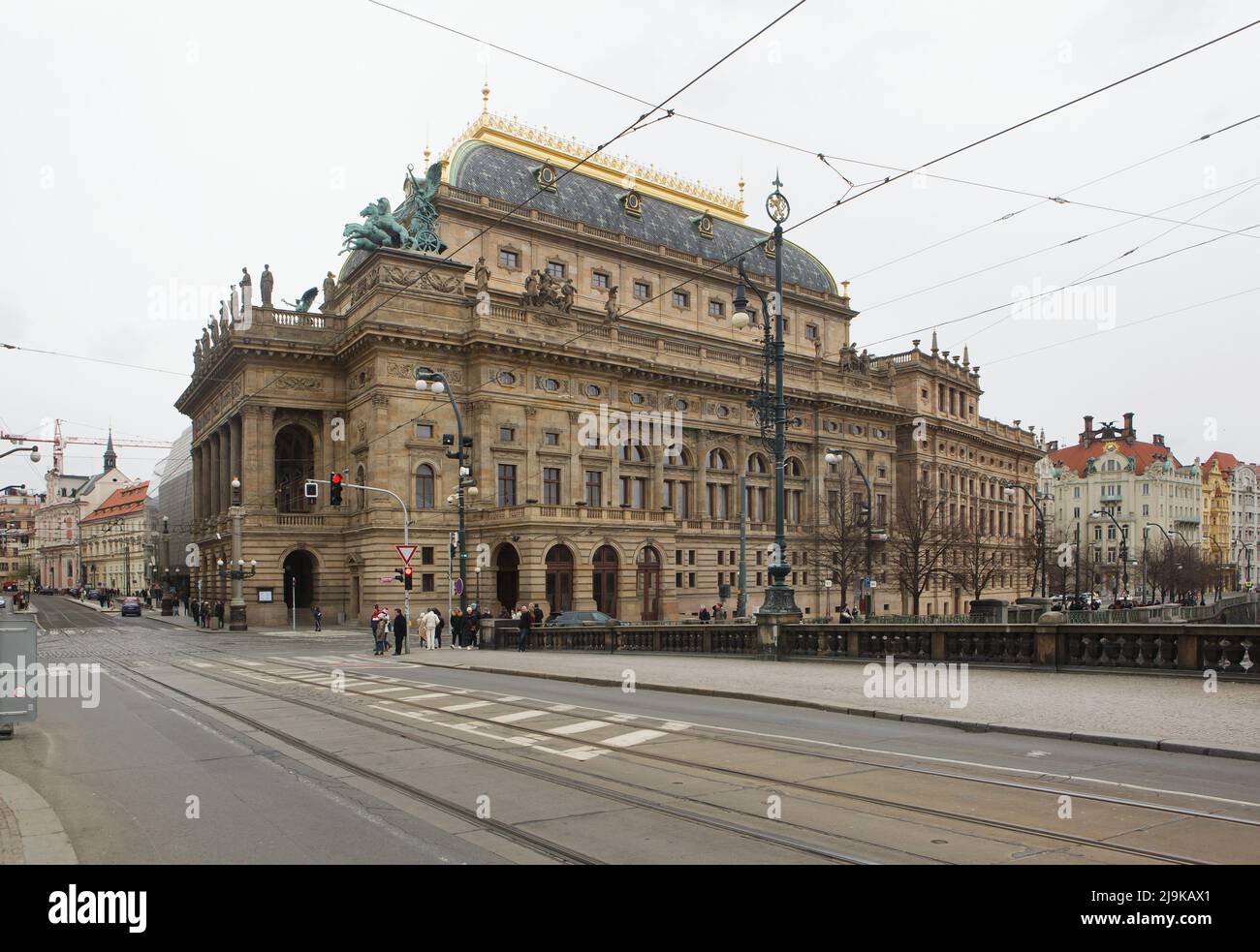 National Theatre (Národní divadlo) in Prague, Czech Republic. Stock Photo