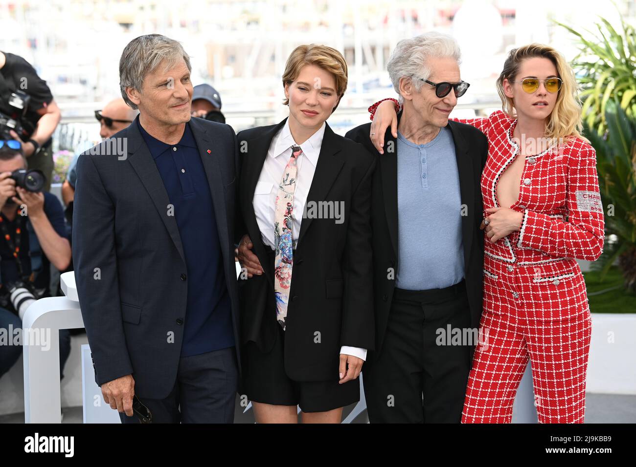 Viggo Mortensen, Lea Seydoux, David Cronenberg and Kristen Stewart at