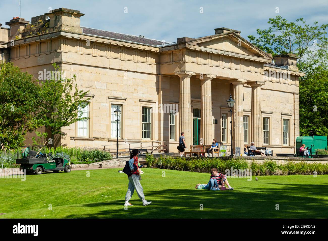 Spring afternoon at Yorkshire Museum in York, England. Stock Photo