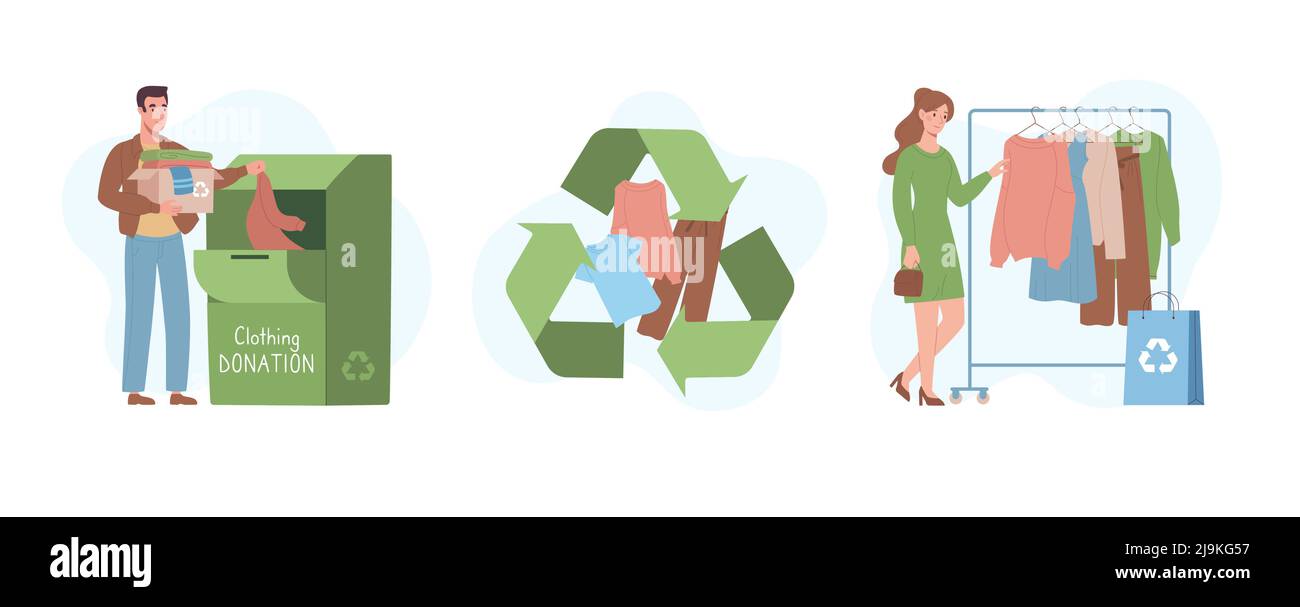 Recycled fabrics Stock Vector Images Alamy